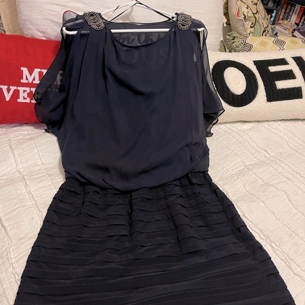 Navy cocktail dress
